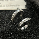 Ancient Chinese Coins Ear Buckle 925 Sterling Silver Earrings