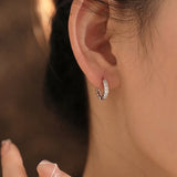 Ancient Chinese Coins Ear Buckle 925 Sterling Silver Earrings