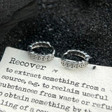 Ancient Chinese Coins Ear Buckle 925 Sterling Silver Earrings
