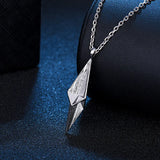 Geometric Pendant Necklaces 925 Sterling Silver Hip Hop Accessories