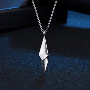 Geometric Pendant Necklaces 925 Sterling Silver Hip Hop Accessories