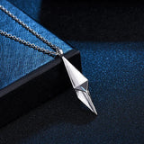 Geometric Pendant Necklaces 925 Sterling Silver Hip Hop Accessories