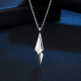 Geometric Pendant Necklaces 925 Sterling Silver Hip Hop Accessories
