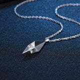 Geometric Pendant Necklaces 925 Sterling Silver Hip Hop Accessories