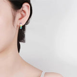 Rainbow Heart Hoops Sterling Silver Earrings for Women