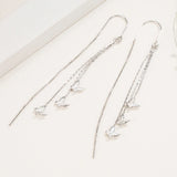 Butterfly Ear Line 925 Silver Long Earrings for Women Party