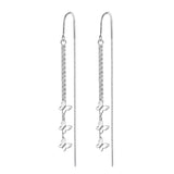 Butterfly Ear Line 925 Silver Long Earrings for Women Party