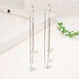 Butterfly Ear Line 925 Silver Long Earrings for Women Party