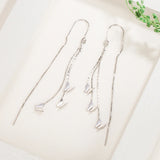 Butterfly Ear Line 925 Silver Long Earrings for Women Party
