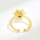 925 Silver Creative Pearl Zircon Ring for Women
