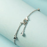 925 Silver Butterfly Anklet Tassel Beach Accessory