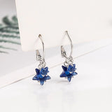 Stars Hoop Earrings For Women 925 Silver Earring Jewelry