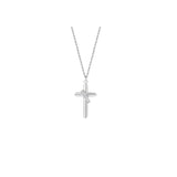 Men's 925 Sterling Silver Cross Pendant Necklace