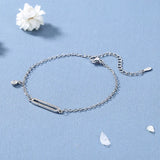 S925 Silver Zircon Geometric Oval Bracelet Jewelry