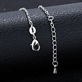 Female Cute 925 Sterling Silver Rose Flower Anklet For Women Gift
