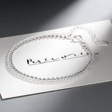 925 Silver Beads Bracelet Glamorous Girl Birthday Gift