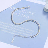 925 Silver Beads Bracelet Glamorous Girl Birthday Gift