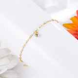 925 Silver Geometric Chain Anklet for Women, Summer Foot Jewelry Gift