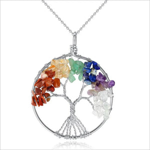 925 Silver Life Tree Pendant Necklace for Women