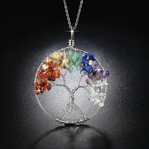 925 Silver Life Tree Pendant Necklace for Women