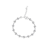 925 Silver Anklet Romantic Hollow Love Heart Foot Jewelry