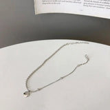 925 Silver Anklet Women Lucky Round Beads Foot Jewelry Lady Party