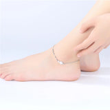 925 Silver Small Fish Anklet Foot Chain Jewelry Girlfriends Birthday