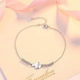 925 Silver Small Fish Anklet Foot Chain Jewelry Girlfriends Birthday