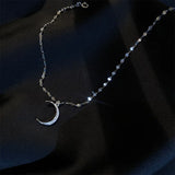 925 Silver Anklet Moon Bracelet Lady Party Gift