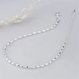 925 Sterling Silver Anklet Olive Beads Bracelet Foot Jewelry