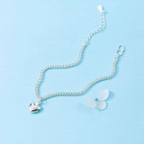 925 Silver Anklets for Women Summer Beach Party Foot Jewelry