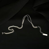 925 Sterling Silver Double Chain Anklets For Women Round Card Anklet