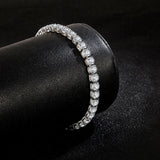 925 Silver Zircon Bangle Bracelet