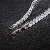 925 Silver Zircon Bangle Bracelet