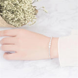 925 Silver Frosted Beads Anklets Women Bracelets Foot Accessories
