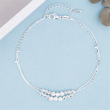 925 Sterling Silver Ankle Chain Anklet for Women