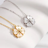 Heart Clover Necklace - Romantic Gift - 925 Sterling Silver