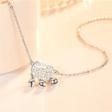 925 Silver Anklets Long Life Lock Bells Foot Chain Jewelry