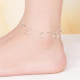 Women's 925 Sterling Silver Love Heart Anklet, Summer Gift