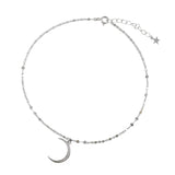 Moon Beach Foot Jewelry 925 Sterling Silver Anklets For Women