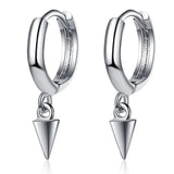 925 Silver Earrings Conical Design Lady Party Jewelry