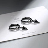 925 Silver Earrings Conical Design Lady Party Jewelry