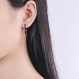 925 Silver Earrings Conical Design Lady Party Jewelry