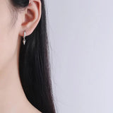 925 Silver Earrings Conical Design Lady Party Jewelry