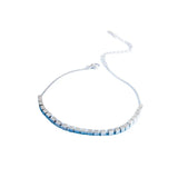 925 Silver Square Beads Women's Anklet