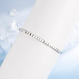 925 Silver Square Beads Women's Anklet