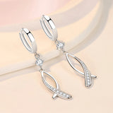 Temperament Mermaid Earrings 925 Sterling Silver Fishtail Earring Women Jewelry