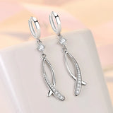 Temperament Mermaid Earrings 925 Sterling Silver Fishtail Earring Women Jewelry