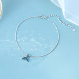 925 Silver Mermaid Tail Anklet for Women Girl