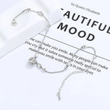 Vintage S925 Silver Bell Anklet For Women Jewelry Ankle Box Chain Beads Anklets